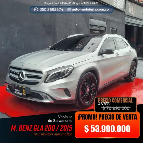 Mercedes Benz Gla 200, Modelo 2015
