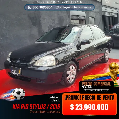 Kia Rio Stylus, Modelo 2016