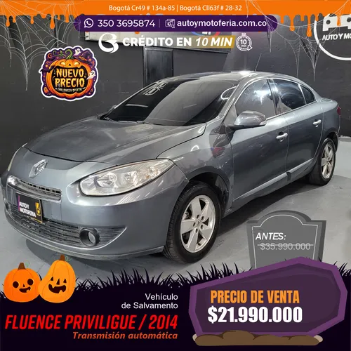 RENAULT FLUENCE 2014 SALVAMENTO